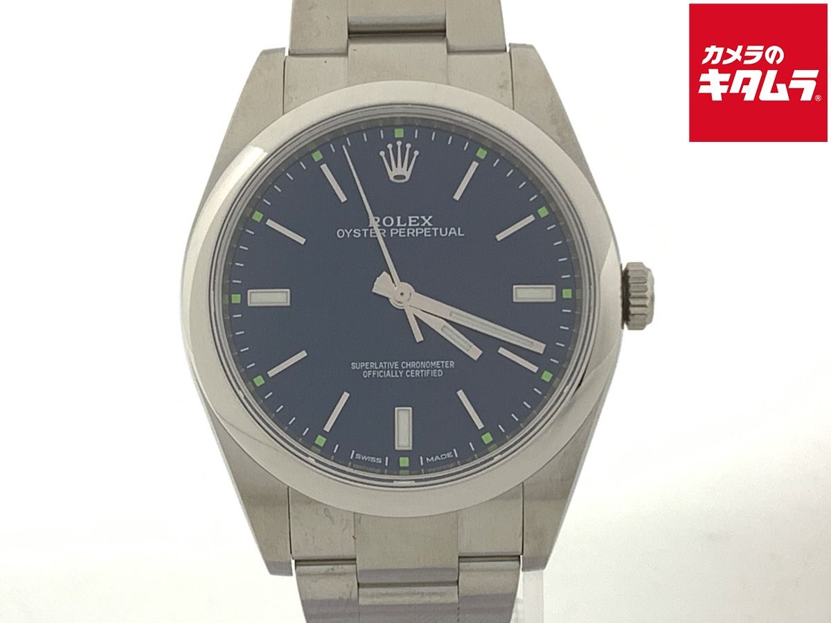 【中古】 【美品】 ロレックス(ROLEX) オイスターパーペチュアル 39 ブルー 114300 ステンレス OB