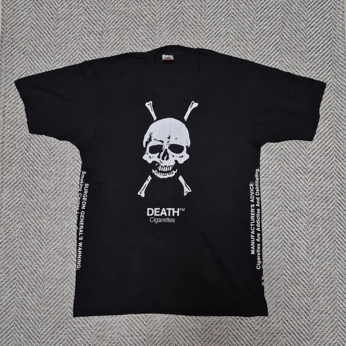 90s ヴィンテージ Death cigarett シングルステッチ Tシャツ (L) 34,683円