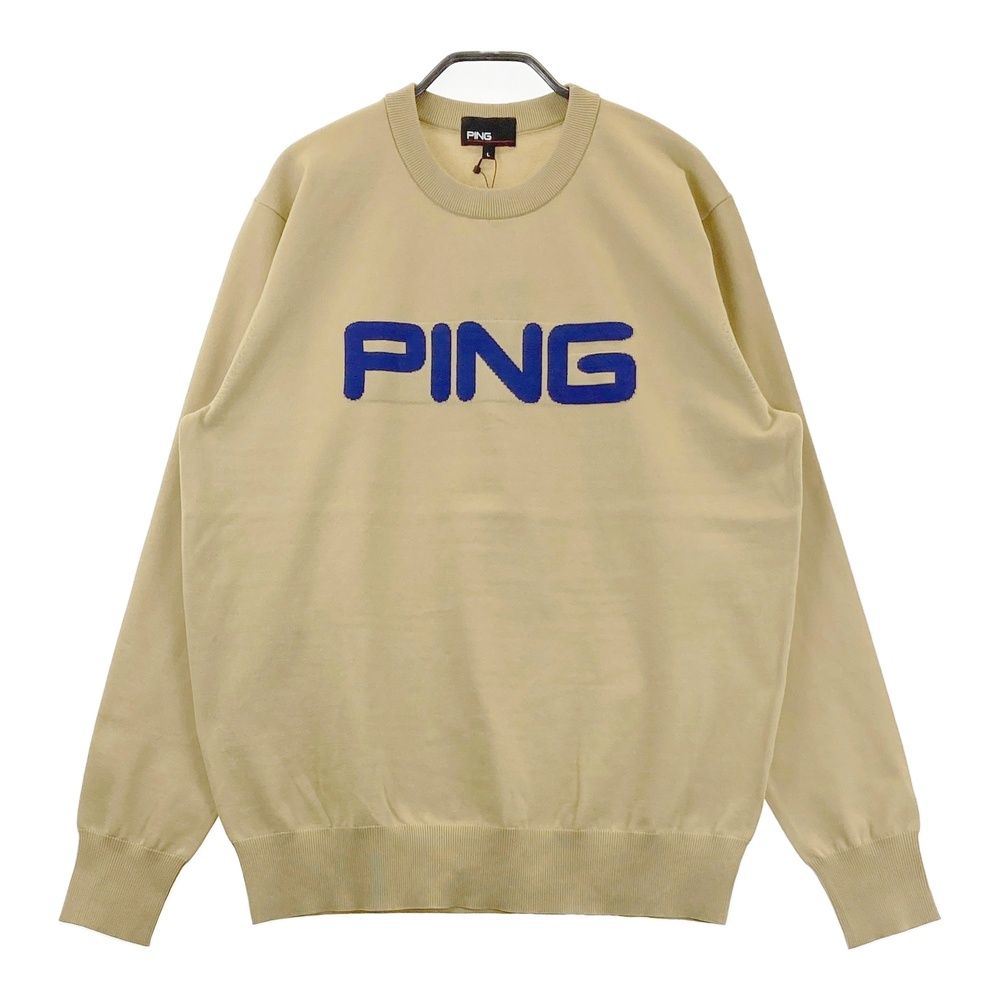 サイズ：L PING ピン 2025年 621-5270903 ニット セーター ベージュ系 [240101685929] ゴルフウェア メンズ ストスト