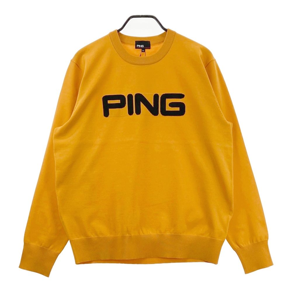 サイズ：LL PING ピン 2025年 621-5270903 ニット セーター  イエロー系 [240101685932] ゴルフウェア メンズ ストスト サイズ：LL PING ピン 2025年 621-5270903 ニット セーター イエロー系