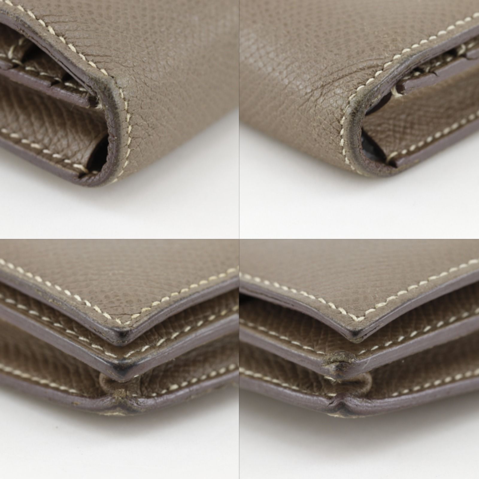 HERMES】エルメス ベアンスフレ ヴォーエプソン エトゥープ シルバー