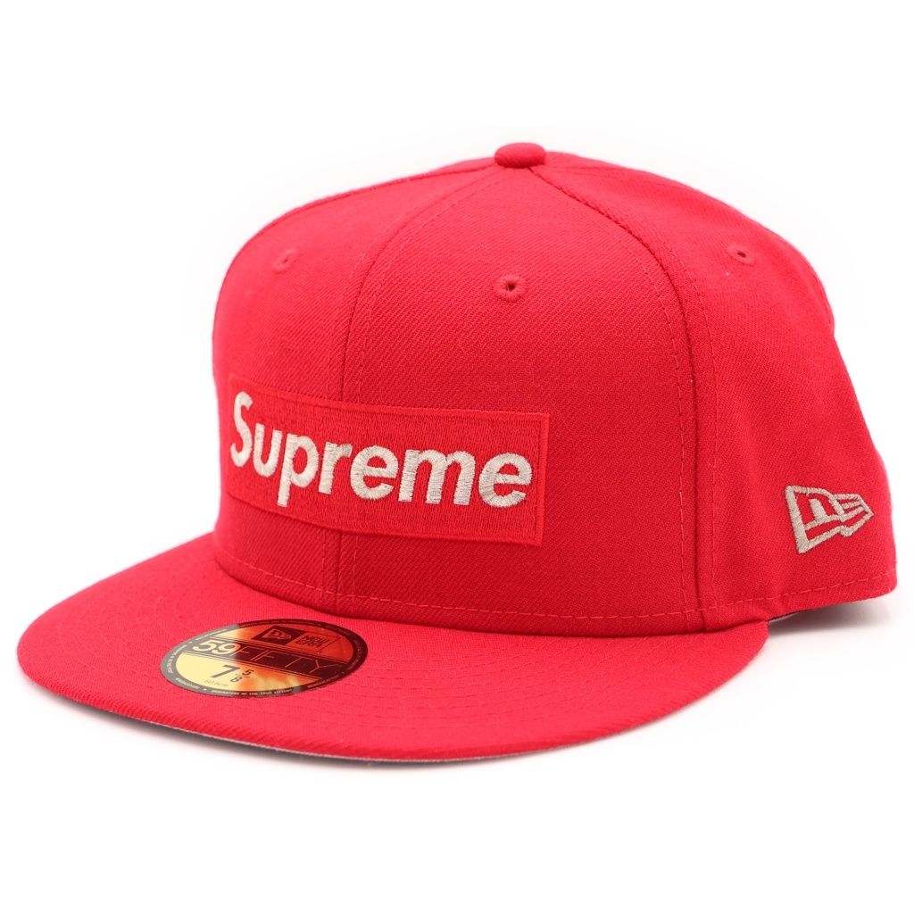SUPREME (シュプリーム) 20SS ×NEW ERA $1M METALLIC BOX LOGO CAP ニューエラ メタリック ボックスロゴ ベースボールキャップ 帽子 レッド