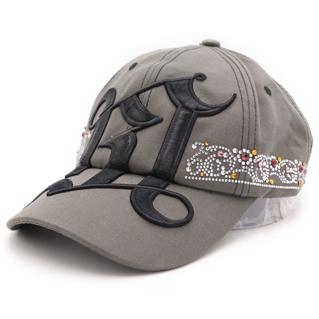 BREATH (ブレス) 25AW RHINESTONE TIARA CAP ラインストーンキャップ グレー MGY25LEH01