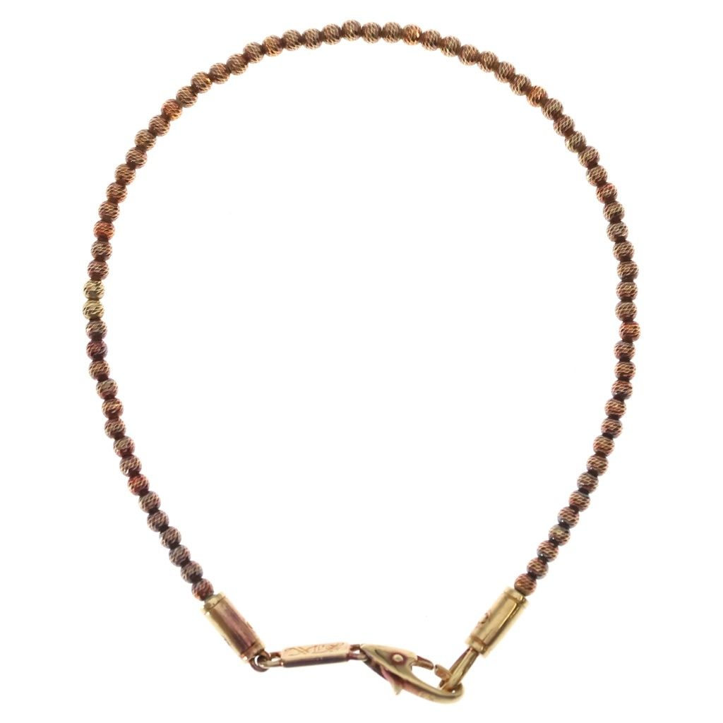 SJX (エスジェイエックス) GLITTER BRACELET ミラーボールカットビーズブレスレット ゴールド