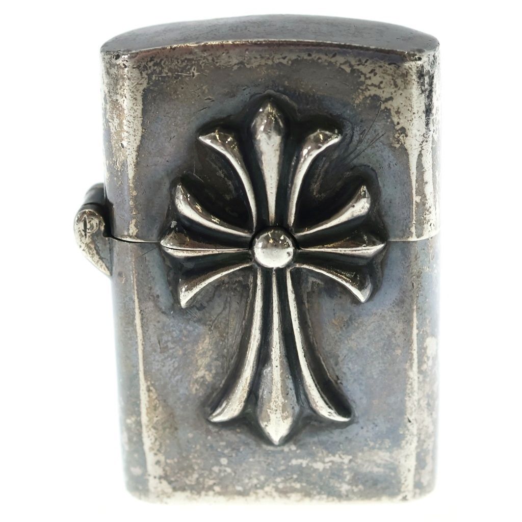 CHROME HEARTS (クロムハーツ) ZIPPO LIGHTERZ-V1 V1スモール CHクロス ジッポライター シルバー BCA398