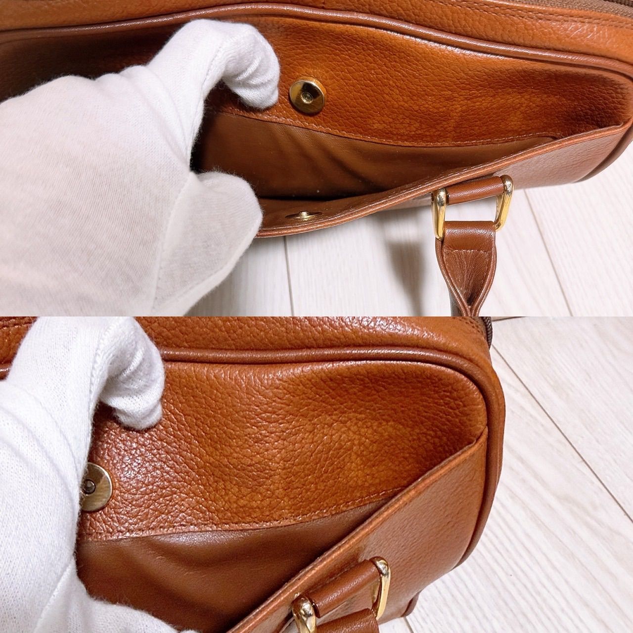 美品) Burberrys(バーバリー)2wayバッグ レザー キャメル - メルカリ