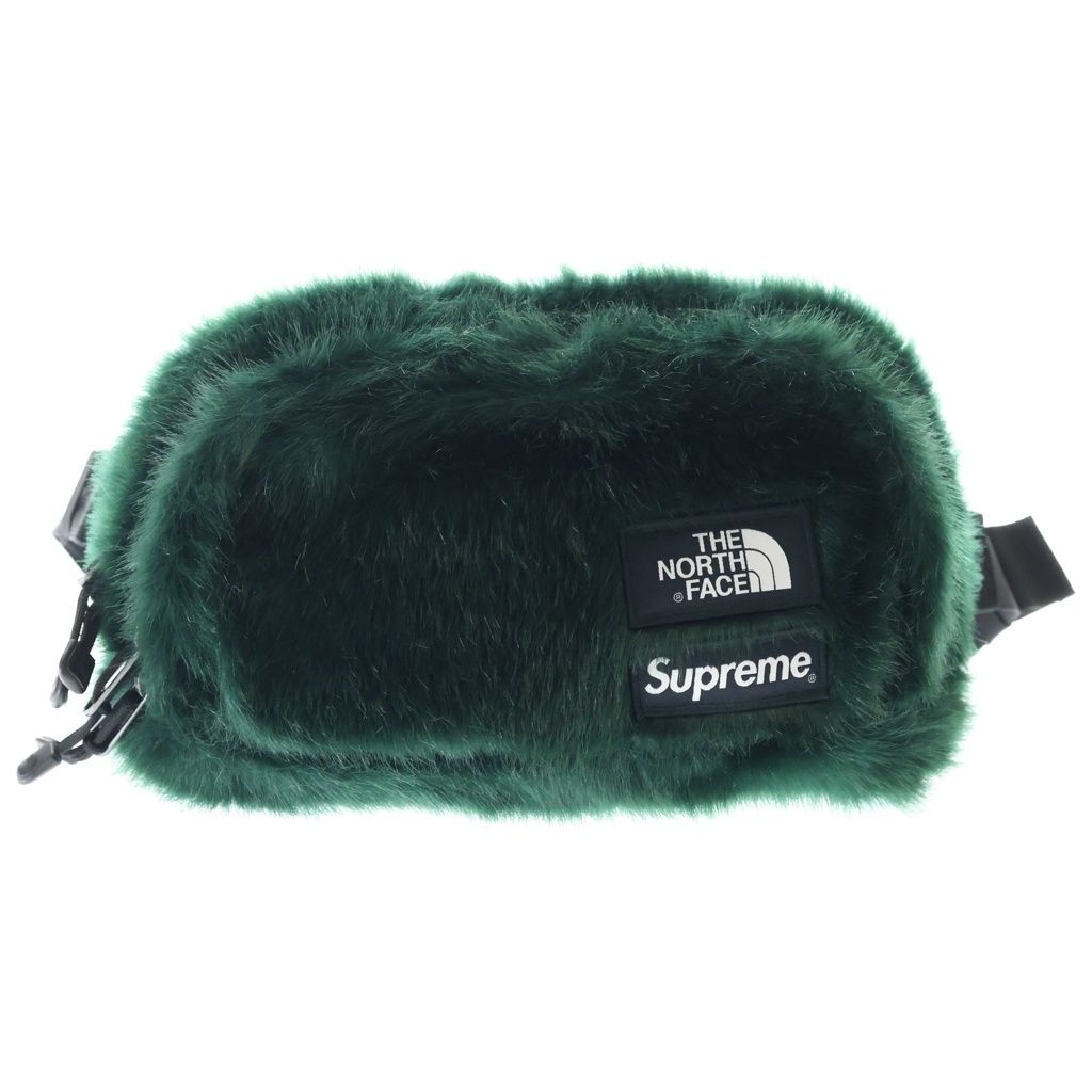 SUPREME (シュプリーム) 20AW ×THE NORTH FACE Faux Fur Waist Bag ザノースフェイス フェイク ファー ウエスト バッグ グリーン NF0A5G87