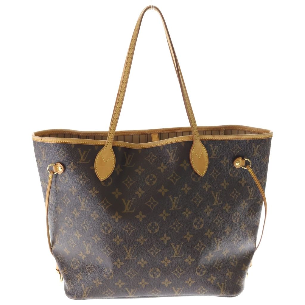 LOUIS VUITTON (ルイヴィトン) モノグラム ネヴァーフルMM ハンドバッグ トートバッグ ブラウン PVCレザー M40156 ゴールド金具