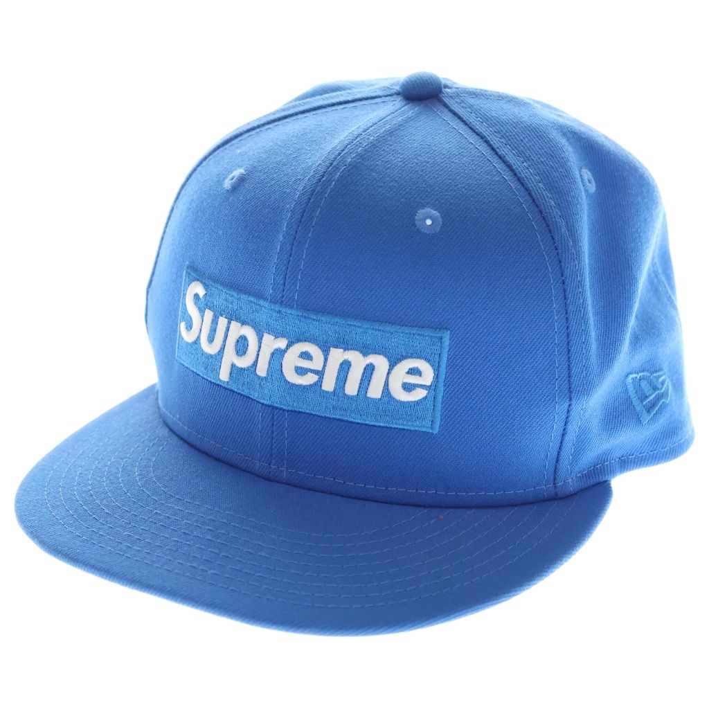 SUPREME (シュプリーム) 24SS ×NEW ERA Sharpie Box Logo New Era ニューエラ ボックスロゴ エンブロイダリーデザイン シャーピー キャップ 帽子 ブルー