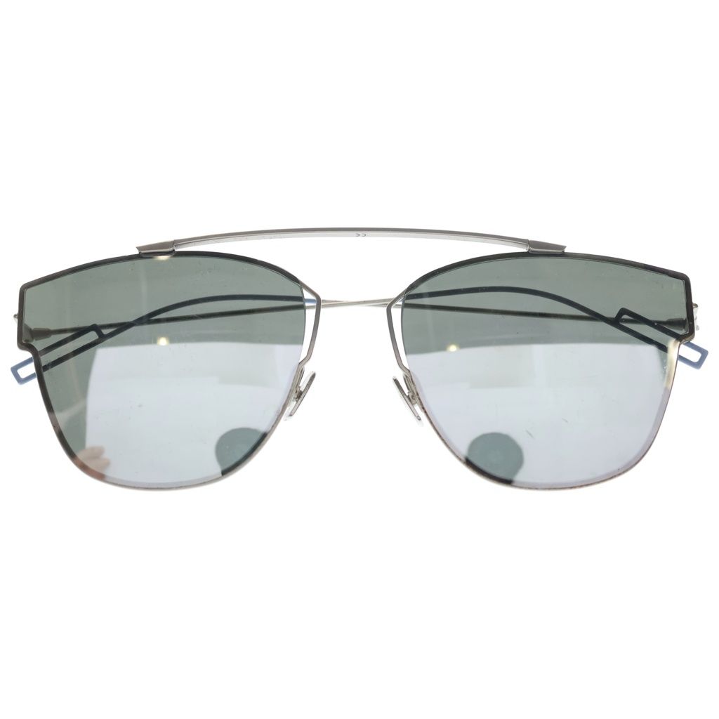 Dior HOMME (ディオールオム) メタリックレンズ メタルフレームサングラス アイウェア シルバー 0204FS