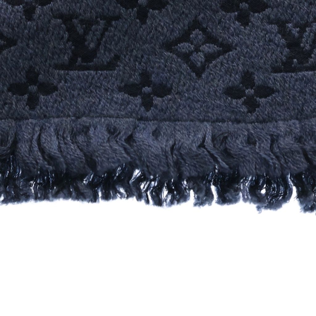 LOUIS VUITTON ルイヴィトン モノグラム・クラシック マフラー ウール ネイビー M78525 LOUIS VUITTON (ルイヴィトン) モノグラム・クラシック マフラー
