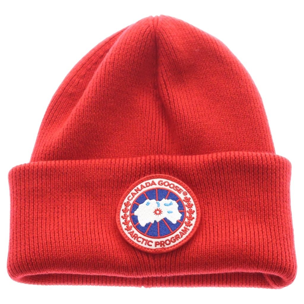 CANADA GOOSE (カナダグース) アークティック ニットキャップ ビーニー レッド 6936M