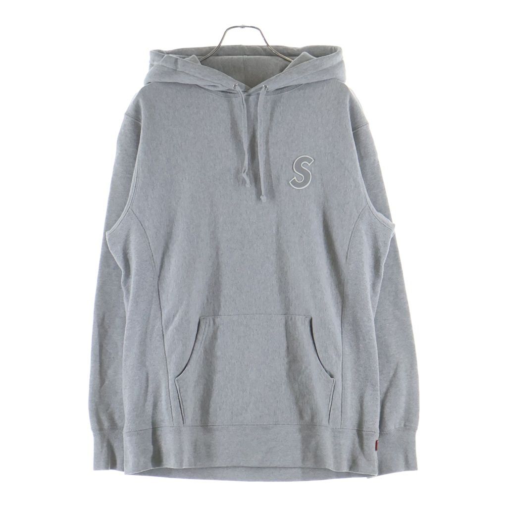 SUPREME (シュプリーム) 16SS 3M Reflective S Logo Hooded Sweatshirt リフレクティブ Sロゴ スウェット プルオーバーパーカー グレー