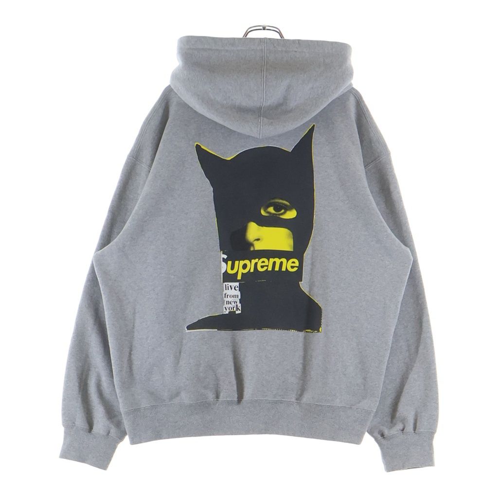 SUPREME (シュプリーム) 23AW Catwoman Hooded Sweatshirt キャットウーマン フーデットスウェット プルオーバーパーカー グレー