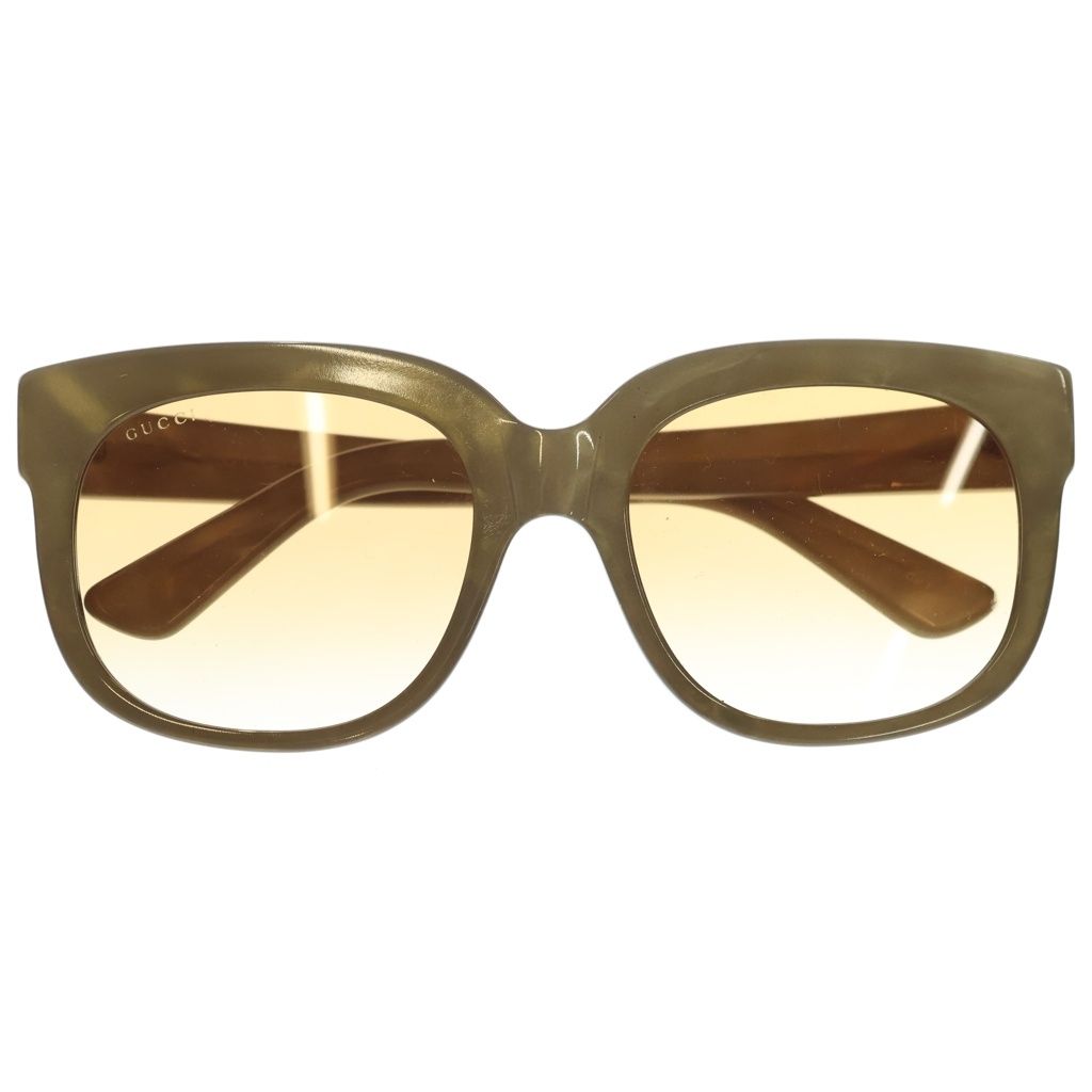 GUCCI (グッチ) グラデーションレンズ ウエリントン アイウェア メガネ 眼鏡 ゴールド GG0361S