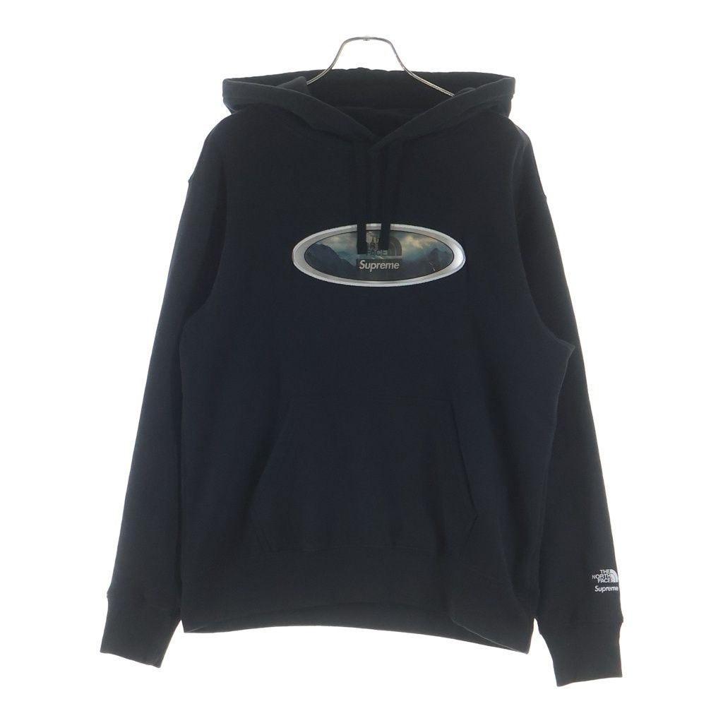 SUPREME (シュプリーム) 21AW×THE NORTH FACE ザノースフェイス レンチキュラー マウンテン スウェットプルオーバーパーカー NT52100I