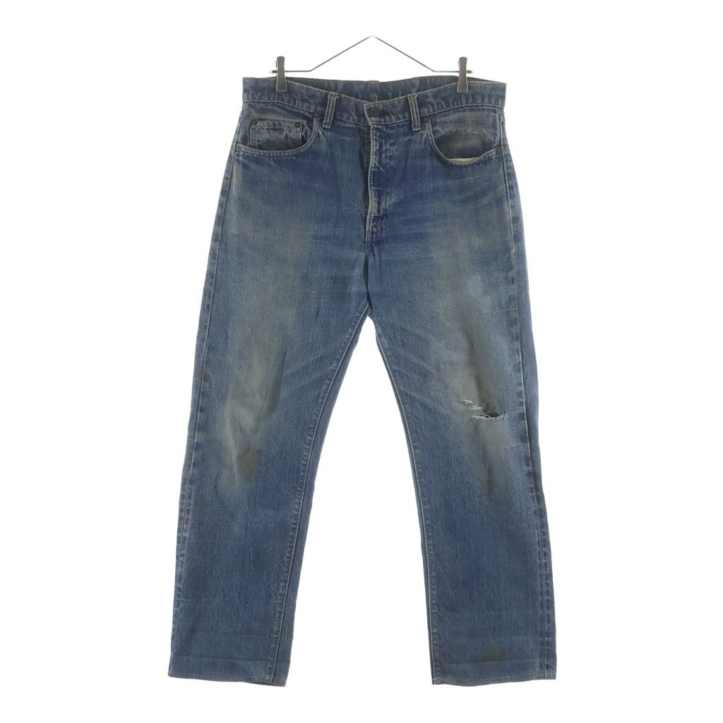 Levi's (リーバイス) 60-70S 505 BIG E ボタン裏刻印 5 ジップフライデニムパンツ ジーンズ 耳付き インディゴ
