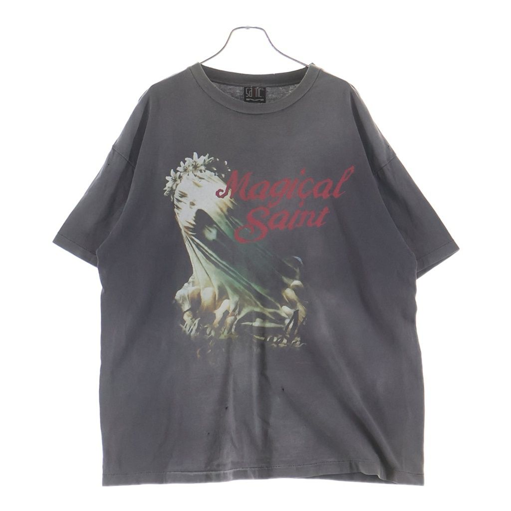 SAINT MICHAEL (セントマイケル) 24SS MAGICAL SAINT S/S TEE マジカルセイント 半袖Tシャツ カットソー ブラック SM-YS8-0000-006