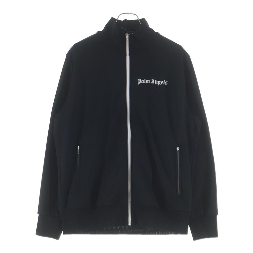 Palm Angels (パームエンジェルス) サイドライン ジップアップ トラックジャケット ブラック PMBD001C99FAB001