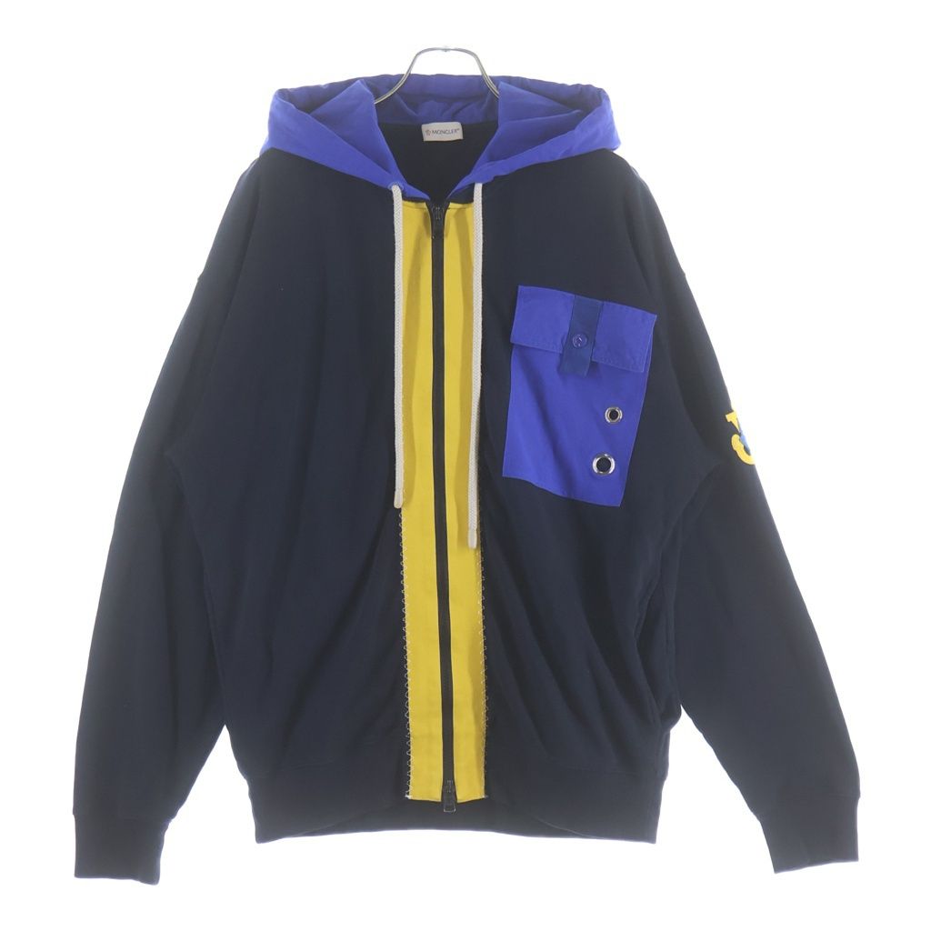 MONCLER GENIUS (モンクレール ジーニアス) 21SS ×ジェイダブリューアンダーソン フェルパフーデットスウェットシャツ フラップポケットパーカー G109E8G00005