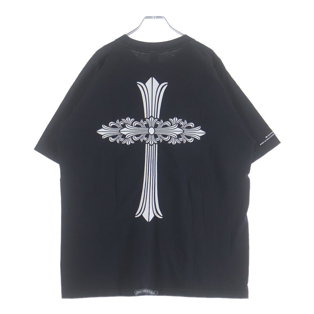 CHROME HEARTS (クロムハーツ) OLD MALIBU CROSS T-SHIRT オールド マリブー クロス プリント 半袖Tシャツカットソー ブラック