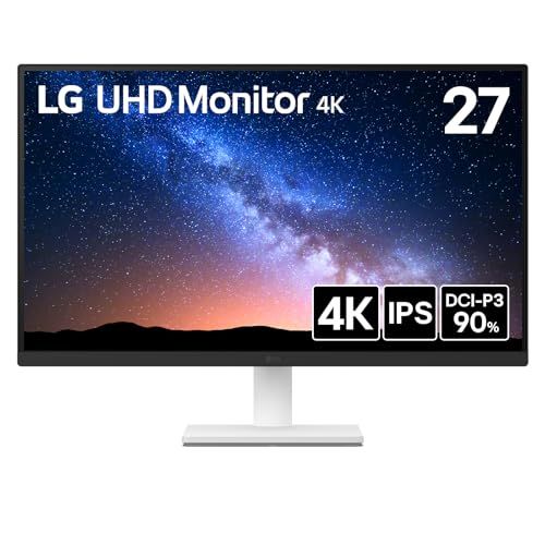 LG モニター ディスプレイ 27US500-W 27インチ/4K(3840×2160)/IPS/約10.7億色表示(8bit+FRC)/DCI-P3 90%/HDR/アンチグレア/HDMI×2/DisplayPort/フリッカーセーフ/ブル 39a26914