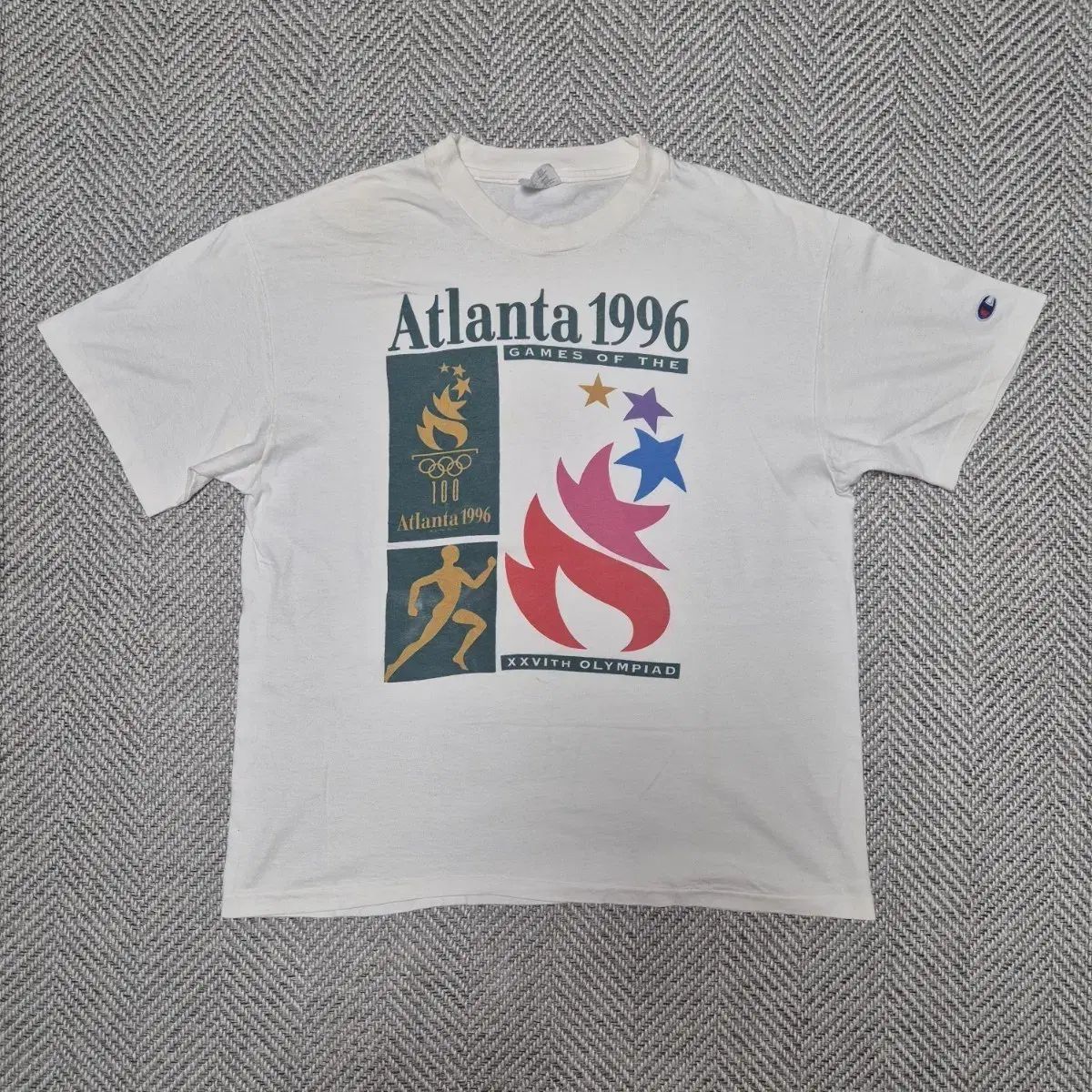 90年代 チャンピオン アトランタオリンピック シングルステッチ Tシャツ (L)