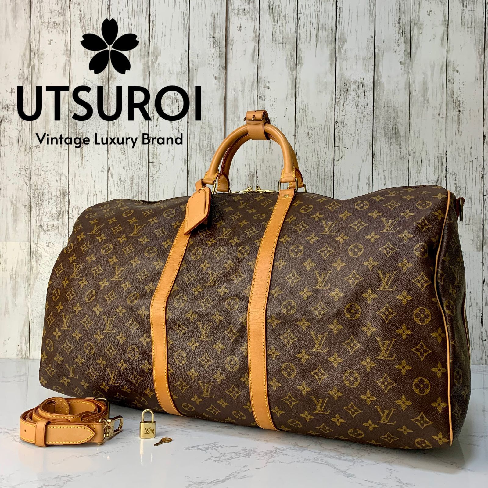 LOUIS VUITTON キーポル バンドリエール 60 モノグラム ボストンバッグ 【状態ランク：SS】