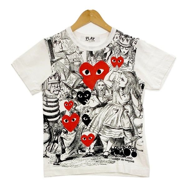PLAY COMME des GARCONS プレイコムデギャルソン 不思議の国のアリス Tシャツ AD2013 AL-T001 レディース Sサイズ トップス DL18973■ 10,010円
