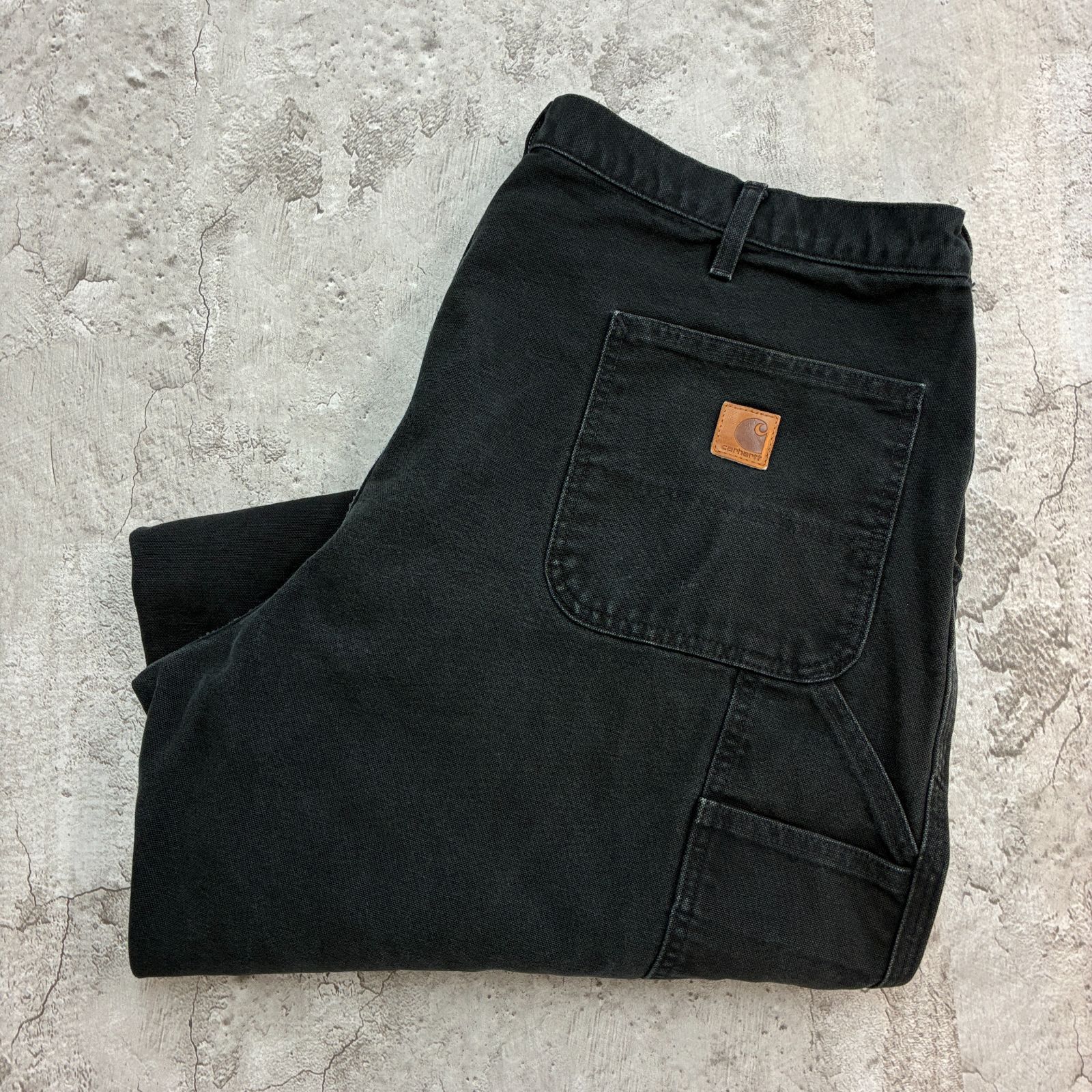 Carhartt　カーハート　ダックペインターパンツ　W43 L29　ブラック　古着　ワークパンツ