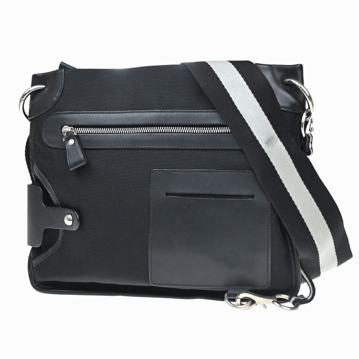 ショルダーバッグ BALLY バリー メッセンジャーバッグ ナイロン レザー