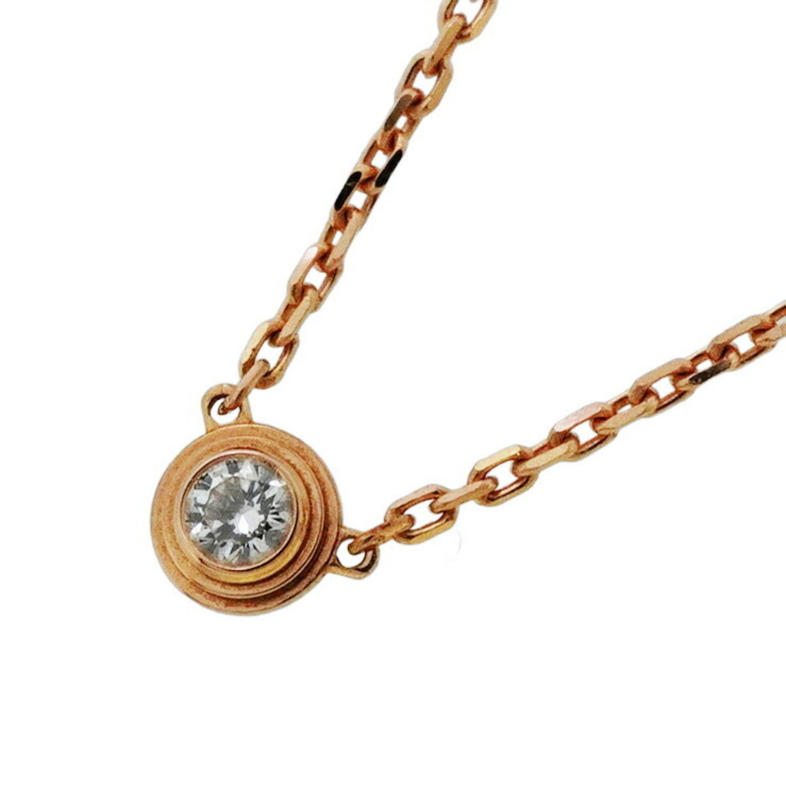 カルティエ(Cartier) カルティエ ネックレス ダムール XS 1PD 18KPG ピンクゴールド ダイヤモンドレディース P2700435