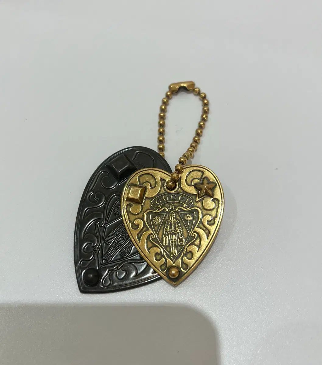 GUCCI (グッチ) ヴィンテージ ハート ペンダント キーホルダー
