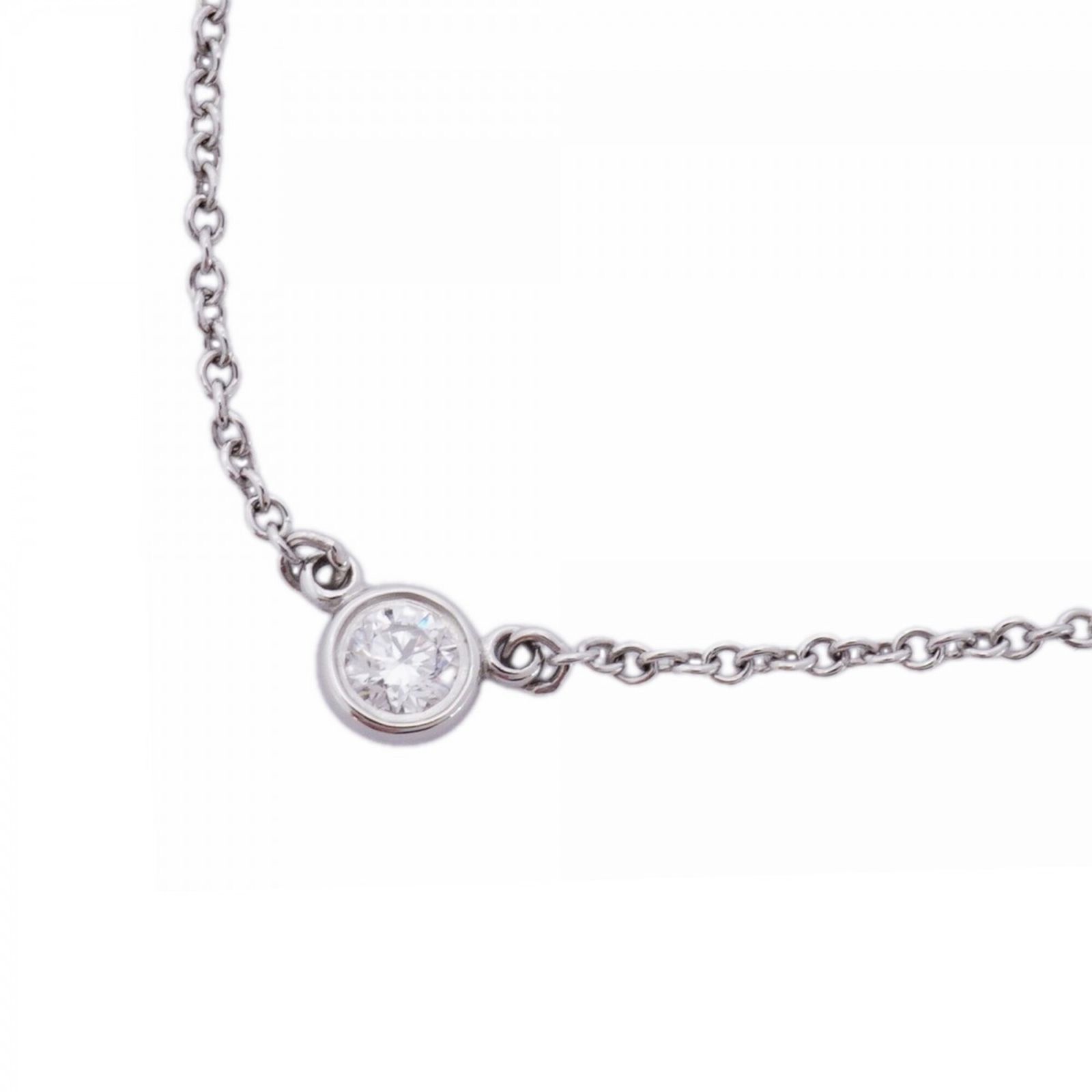 ティファニー(Tiffany) ティファニー ネックレス バイザヤード 1PD Pt950 プラチナ ダイヤモンドレディース