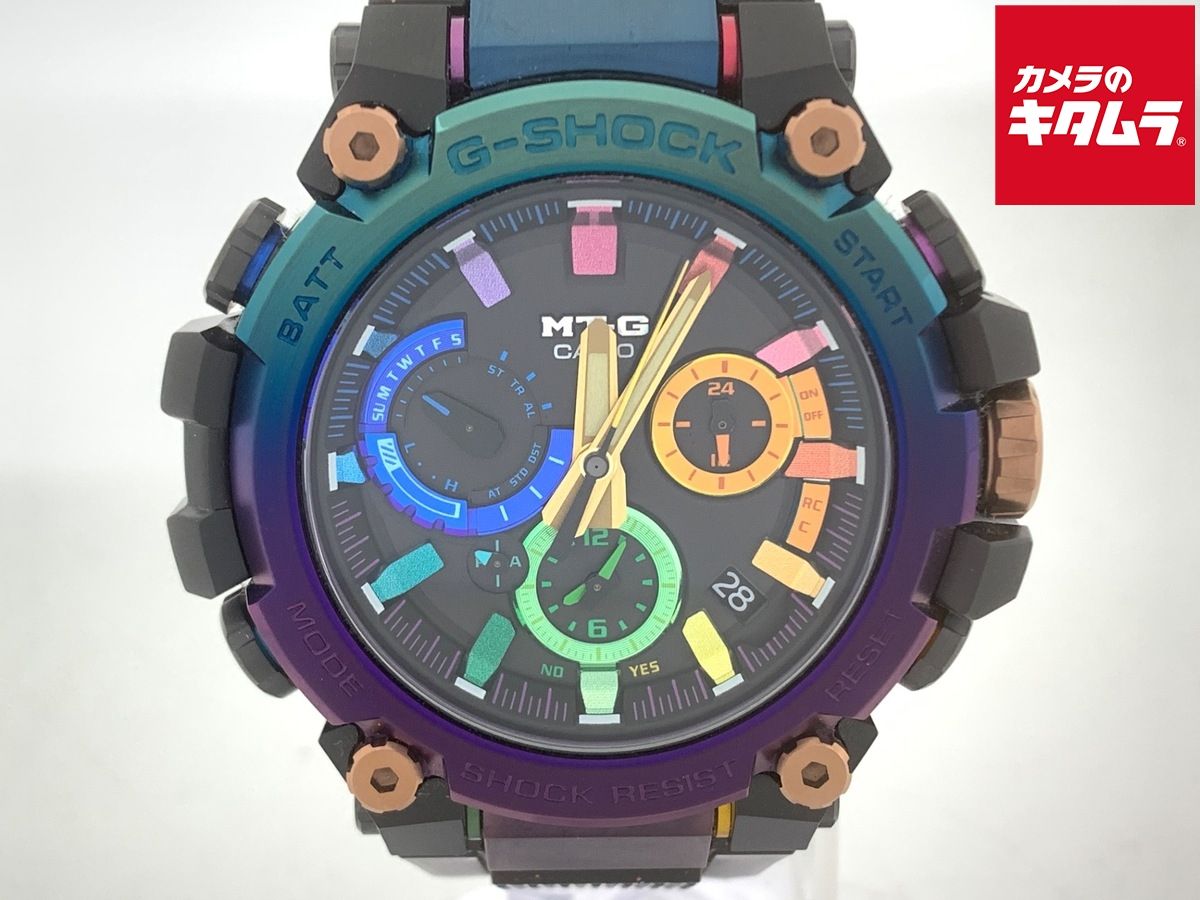 【中古】 【美品】 カシオ G-SHOCK ブラック MTG-B3000DN-1AJR カーボン/ステンレススティール オーロラオーバル 散光星雲