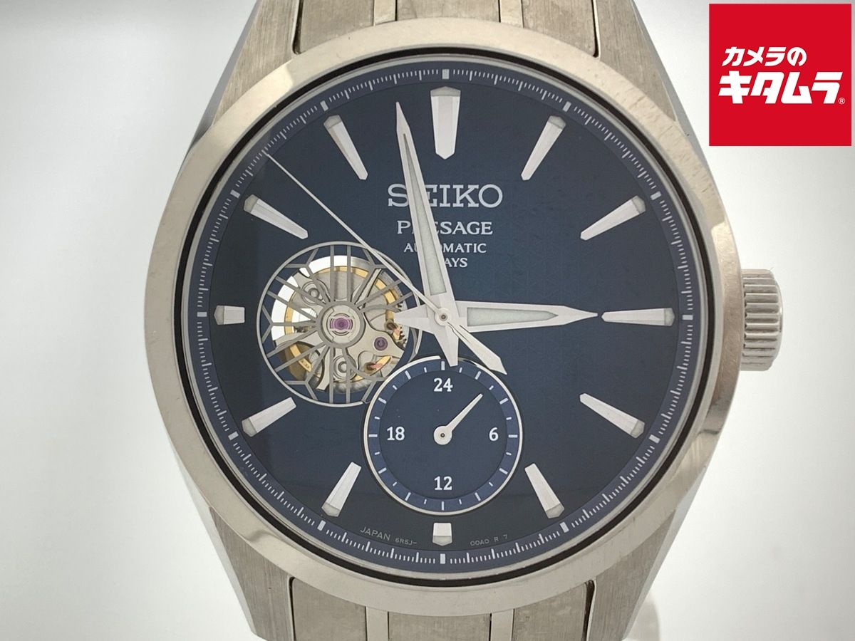 【中古】 【並品】 セイコー プレザージュ ブルー SARJ003/6R5J-00A0 ステンレススティール
