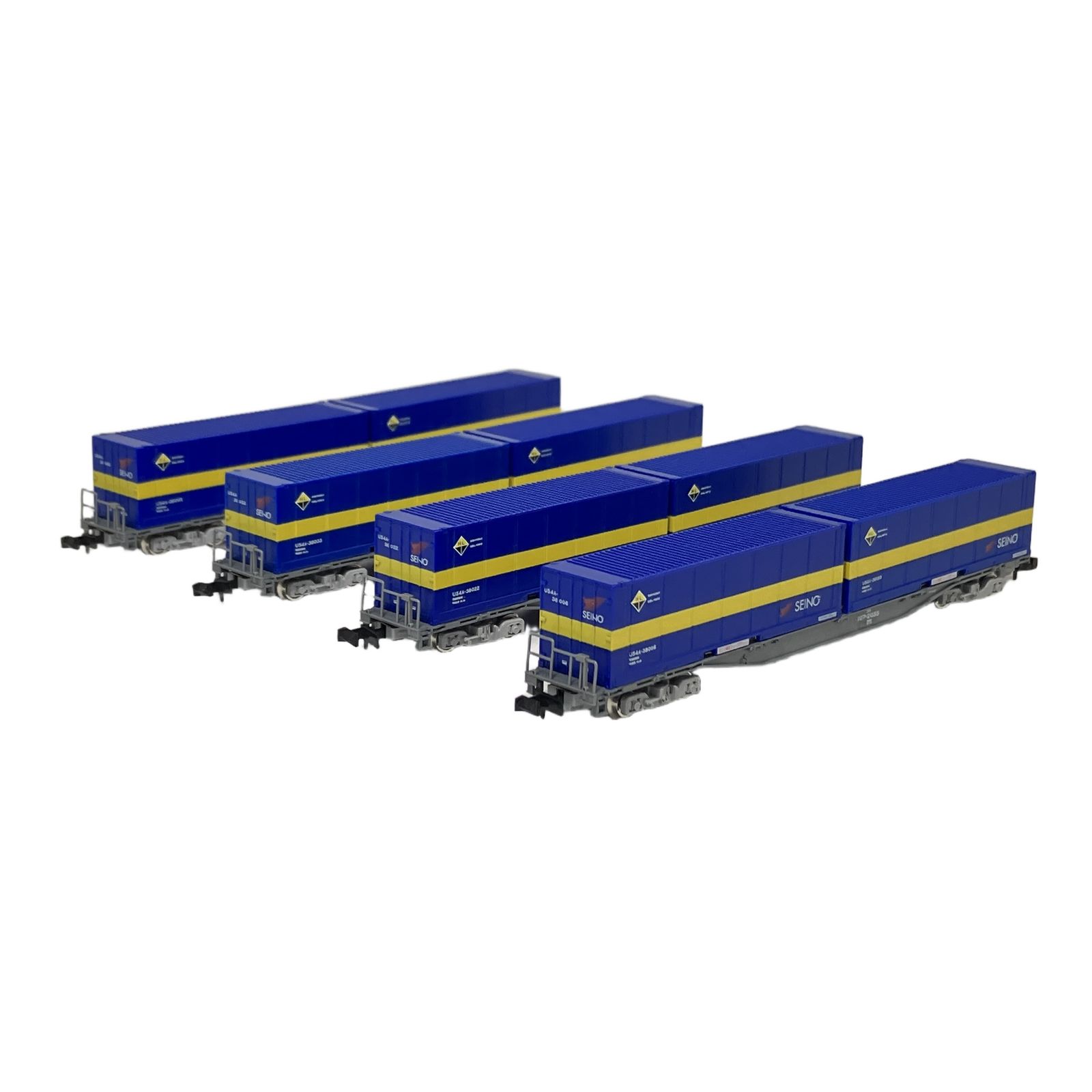 TOMIX 97902 JR コキ107形貨車 増備型 西濃運輸 コンテナ付 4両セット 限定品 貸車 Nゲージ 鉄道模型 中古 美品 N11219865