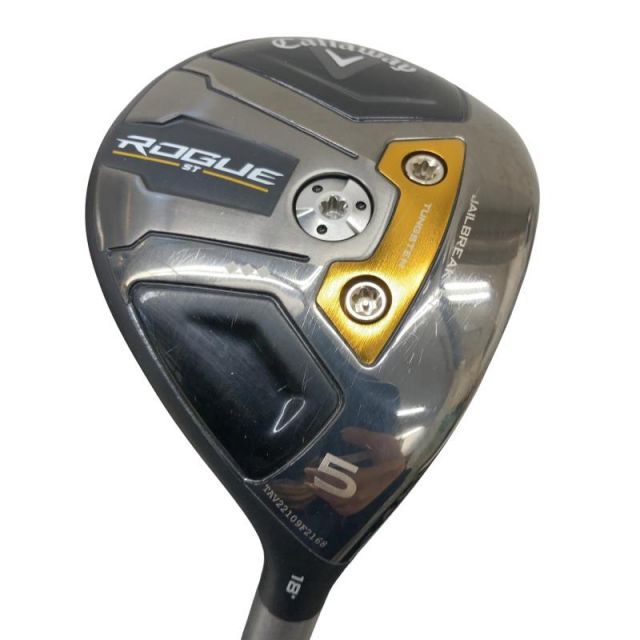 【中古】 キャロウェイ ROGUE ST ◆◆◆ 5W フェアウェイウッド FW 純正特注シャフト (フレックスS) メンズ 男性用 右利き 右用 Cランク ゴルフクラブ