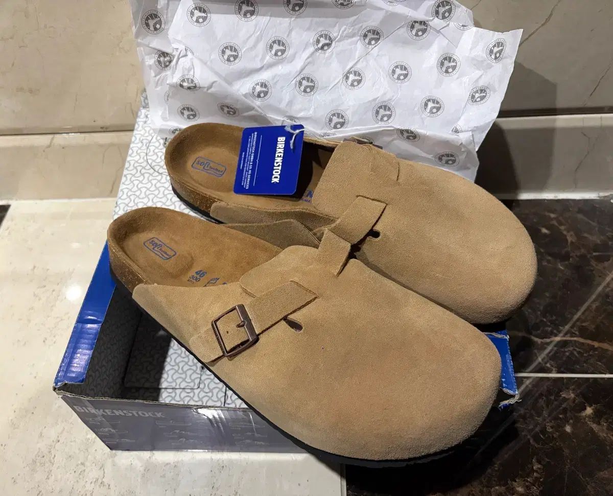295 BIRKENSTOCK ビルケンシュトック ボストン スウェード 未使用 ボックスフルセット