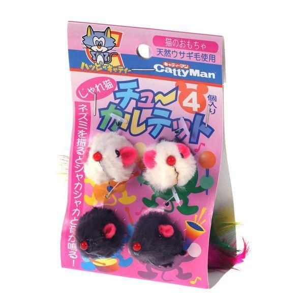 （まとめ）キャティーマンじゃれ猫 チューカルテット〔×12セット〕