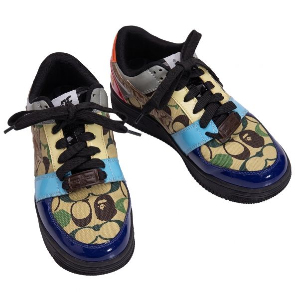 コーチ×アベイシングエイプCOACH×A BATHING APE BXC PRINTED BAPE STA スニーカー マルチ24cm