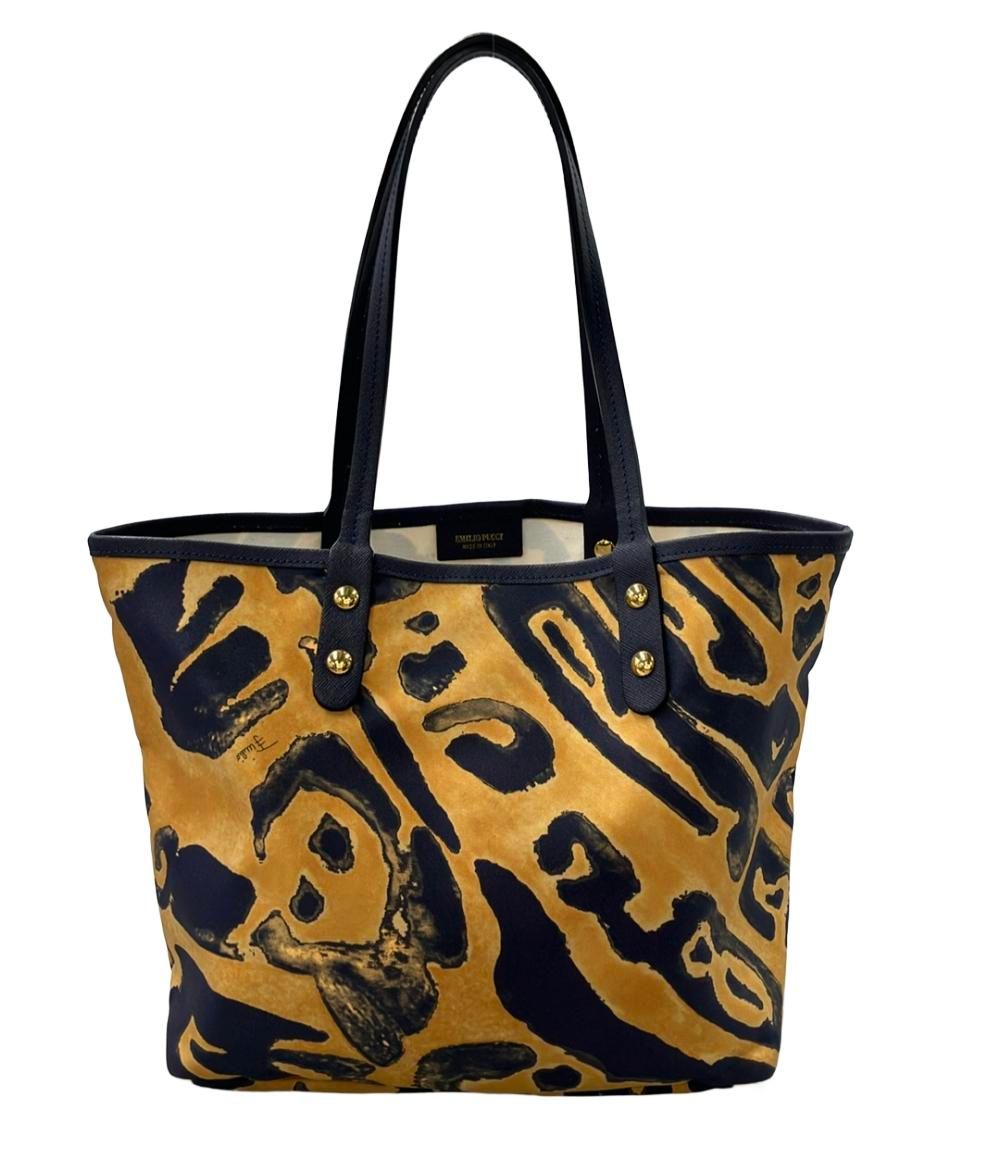 美品✨EMILIO PUCCI エミリオプッチ　トートバッグ　肩掛け　A4 エミリオ・プッチ トートバッグ ショルダーバッグ 肩掛け レディース