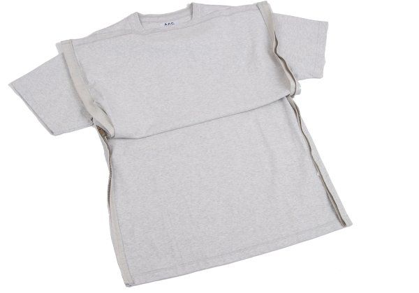 サカイsacai ×アーペーセーA.P.C. ロゴプリントサイドジップTシャツ