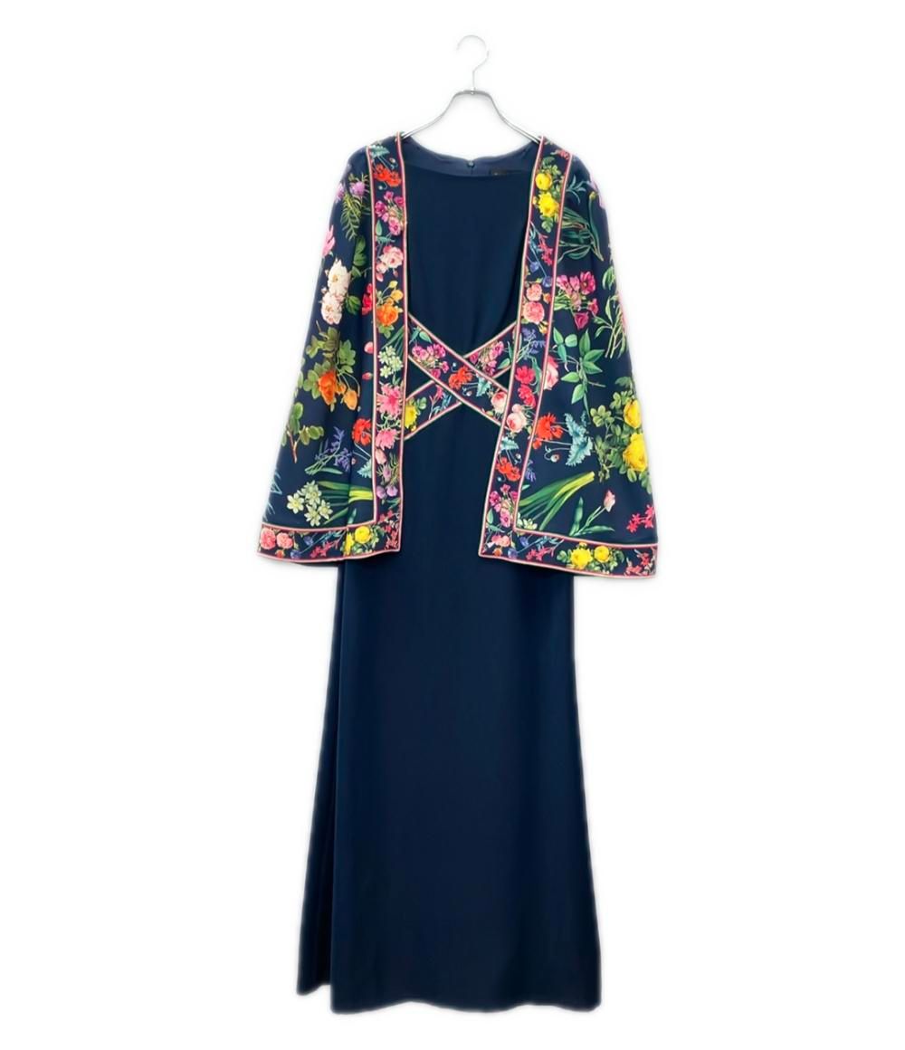 タダシショージ ボタニカル柄 ケープドレス レディース SIZE 4 TADASHI SHOJI