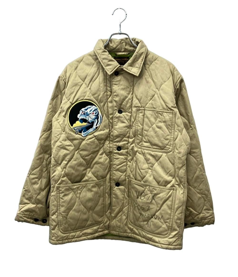 フェローズ ミリタリージャケット 中綿 キルティング パッチ 裏地カモフラ 22AW QUILTING MILITARY JACKET 22W-PVC-7J メンズ SIZE 40 (M) Pherrow's