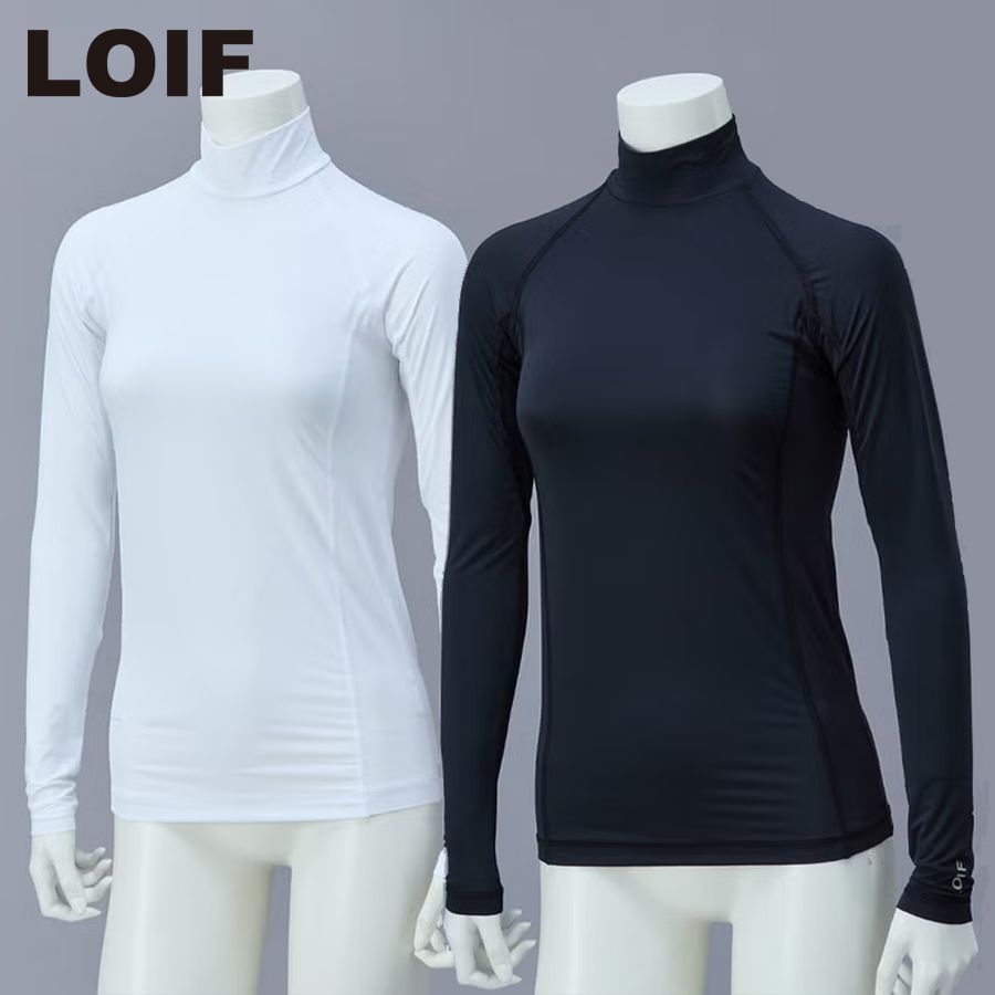 LOIF HYOON Ventilation ハイネックシャツ レディース 吸水速乾/接触冷感/UVカット YL1684W 日本正規品