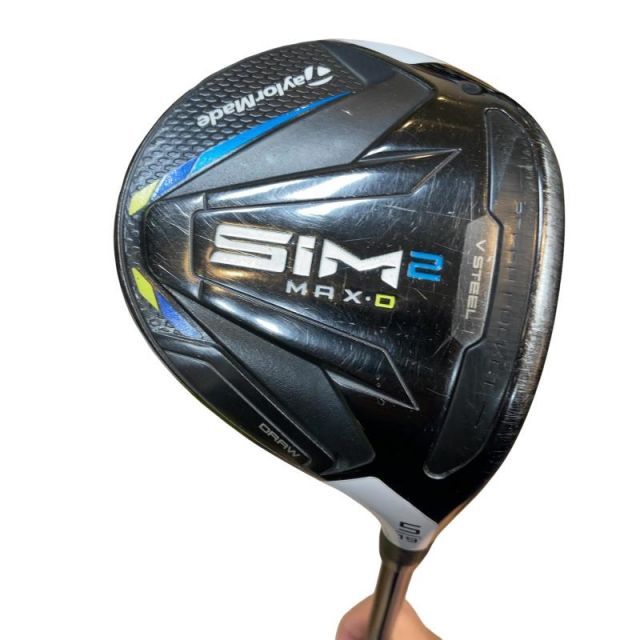 【中古】 テーラーメイド SIM2 MAX-D 5W フェアウェイウッド FW TENSEI BLUE TM50(SIM2 FW) (フレックスS) メンズ 男性用 右利き 右用 Cランク ゴルフクラブ