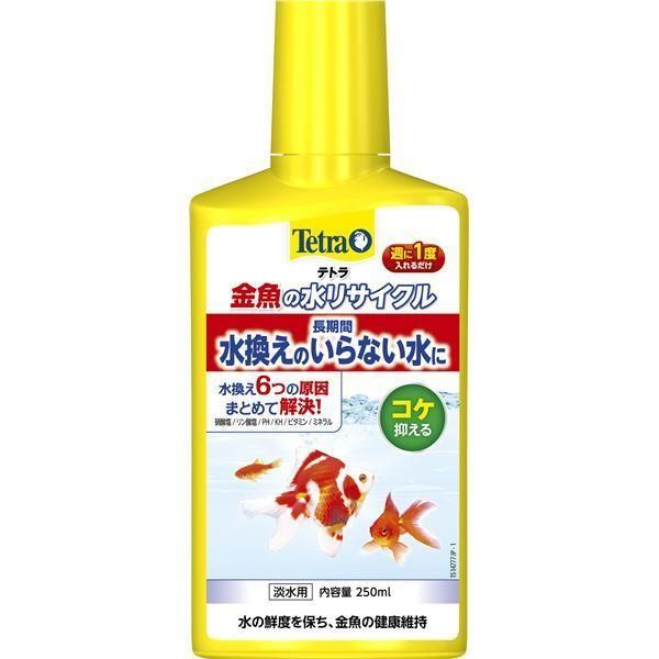 (まとめ）テトラ 金魚の水リサイクル 250ml（ペット用品）〔×6セット〕