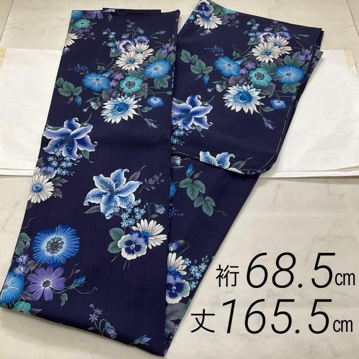 kimono+one◆kimonoarisa◆厳選◆夏物単衣浴衣◆夏着物◆未使用品◆撫松庵◆セオアルファ◆仕付け糸付◆裄長◆ロング◆裄68.5肩丈165.5◆夏着物夏帯着物帯小紋普段着名古屋帯洒落袋帯半幅帯