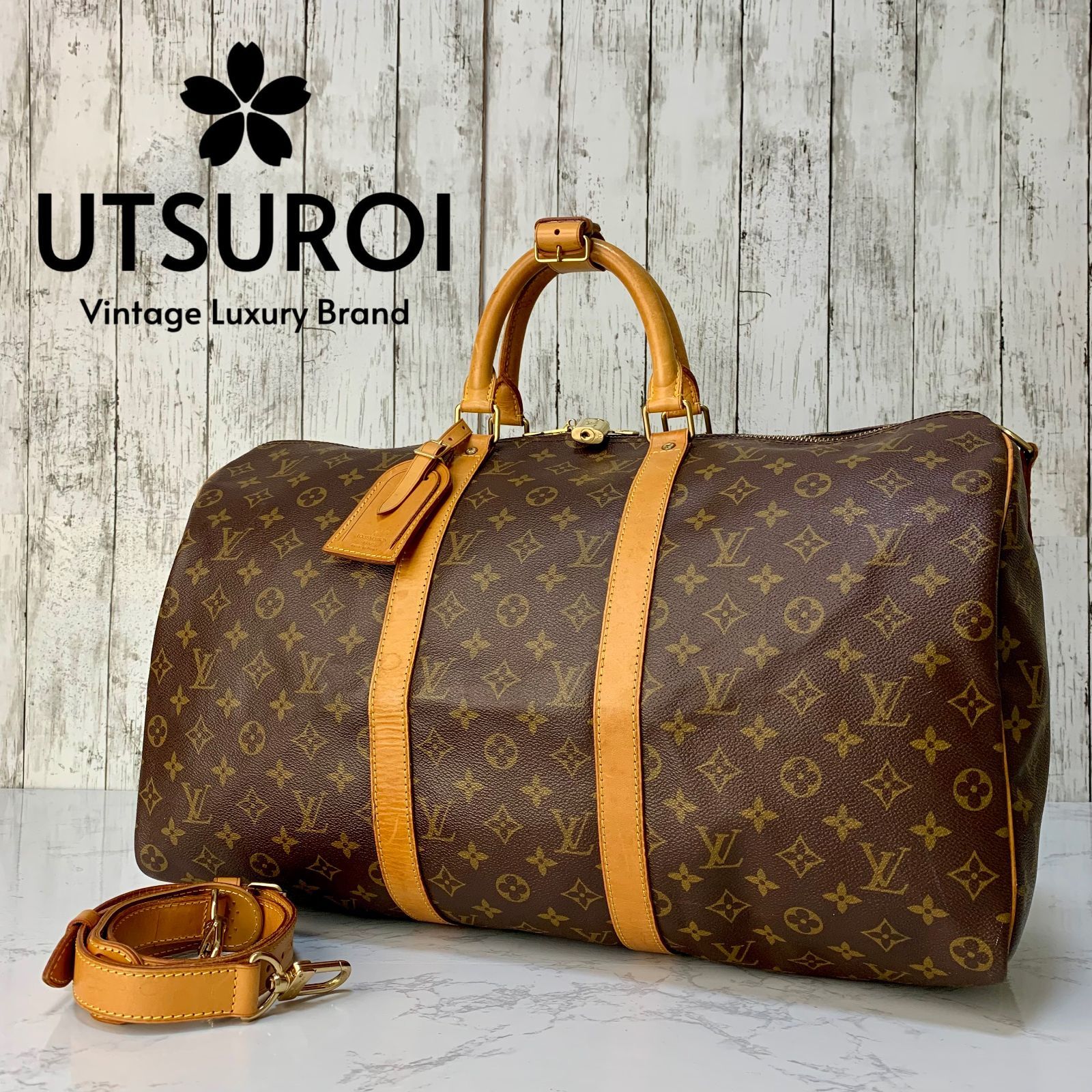LOUIS VUITTON キーポル バンドリエール 50 モノグラム ボストンバッグ 【状態ランク:S】